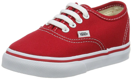 Picture of Vans Unisex-Baby Authentic-K, Red, 5.5 M US Toddler - Size: 5.5 Toddler