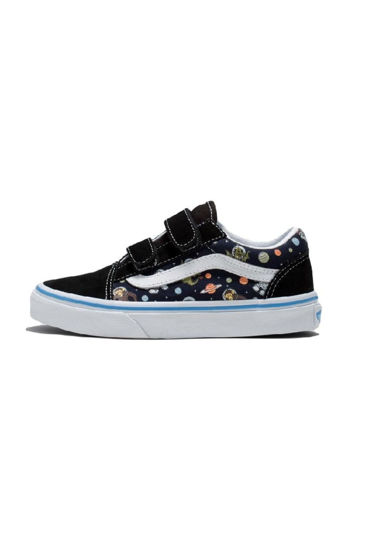 Picture of Vans Old Skool Unisex (Y61) Glow Cosmic Zoo Black/Blue, 13 Little Kid - Size: 13 Little Kid