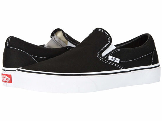 Picture of Vans Classic Slip-On, Black Size 8 Women - Size: 8