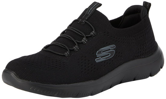 Picture of Skechers Women's Summits-Top Player Sneaker, Black/Black=BBK, 11 - Size: 11