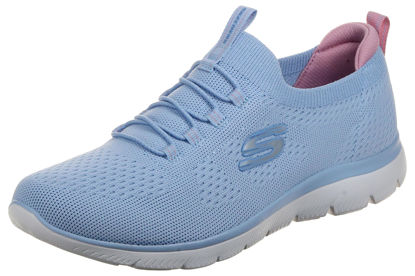 Picture of Skechers Women's Summits-Top Player Sneaker, Light Blue/Multi=LBMT, 6 - Size: 6