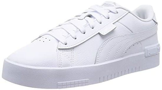 Picture of PUMA Jada Womens Court Trainers Flat Lace-Up Casual Classic White/White 8.5 US - Size: 8.5