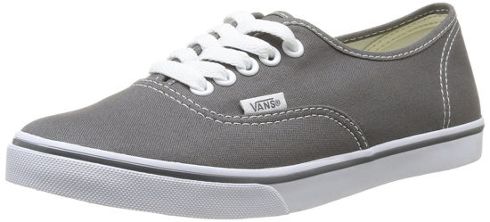 Picture of Vans Unisex Authentic Lo Pro Skate Shoe (35 M EU/5.5 B(M) US Women/4 D(M) US Men, Pewter/True White) - Size: 5.5 Women/4 Men