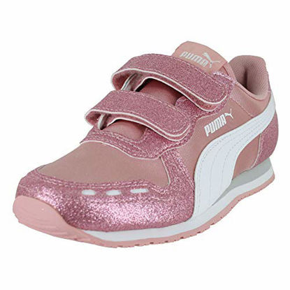 Picture of PUMA Kids Cabana Racer Glitz V INF Bridal Rose White Gray Violet, 9 Toddler - Size: 9 Toddler