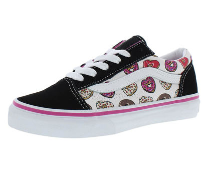 Picture of Vans Girl's Old Skool (Little Kid) Love Vans Black/Pink 2 Little Kid M - Size: 2 Little Kid