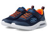 Picture of Skechers Boy's Microspec Max Sneaker, Navy/Orange, 10.5 Little Kid - Size: 10.5 Little Kid