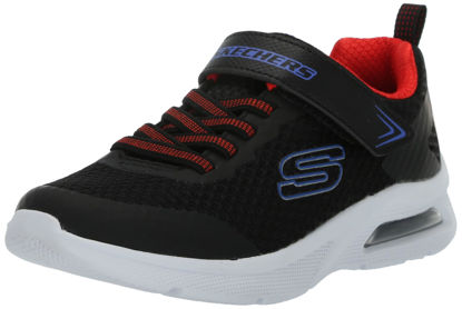 Picture of Skechers Boy's Microspec Max Sneaker, Black/Red/Blue, 10.5 Little Kid - Size: 10.5 Little Kid