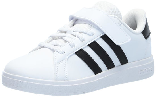 Picture of adidas Grand Court 2.0 Sneaker, White/Black/White, 11.5 US Unisex Little Kid - Size: 11.5 Little Kid