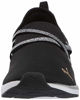 Picture of PUMA womens Ella Ballet Sneaker, Puma Black-metallic Silver, 7.5 US - Size: 7.5