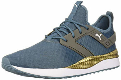 Picture of PUMA Pacer Next EXCEL Sneaker, Bluestone-Charcoal Gray Team Gold, 5.5 M US - Size: 5.5