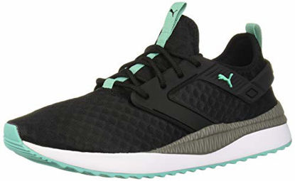 Picture of PUMA Pacer Next EXCEL Sneaker, Black-Blue Turquoise-Charcoal Gray, 5.5 M US - Size: 5.5