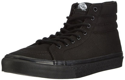 Picture of Vans Unisex Sk8-Hi Slim Skate Shoe Black/Black 3.5 D(M) US - Size: 3.5