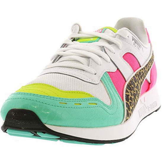 Picture of PUMA RS-100 Party Croc Puma White/Biscay Green/Knockout Pink 14 - Size: 14