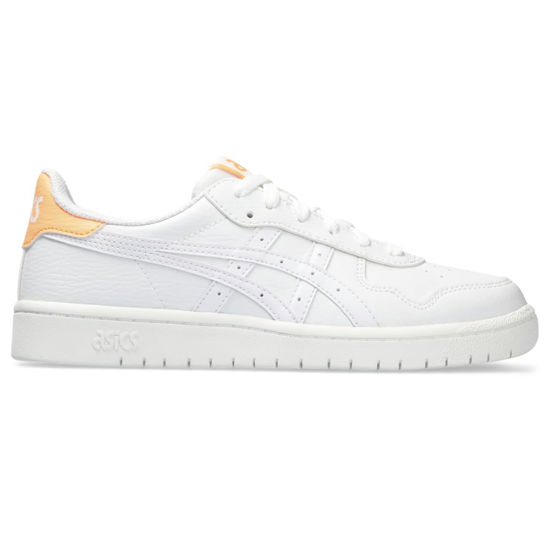 Picture of ASICS Women's Japan S Sportstyle Shoes, 9.5, White/Bright Sunstone - Size: 9.5