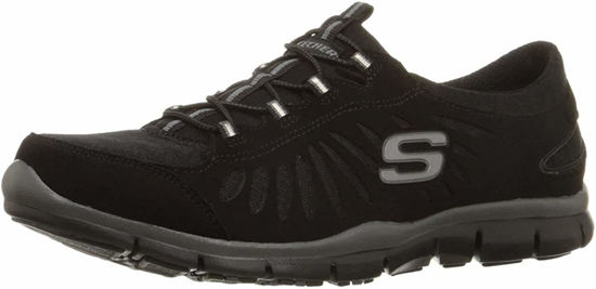 Picture of Skechers Women's Gratis-in Motion Fashion Sneaker Black 9 Wide - Size: 9 Wide