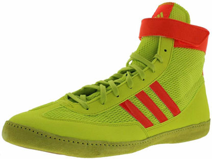 Picture of adidas Combat Speed 4 Youth Wrestling Shoes Solar Yellow/Solar Red Size 4 - Size: 4 Big Kid