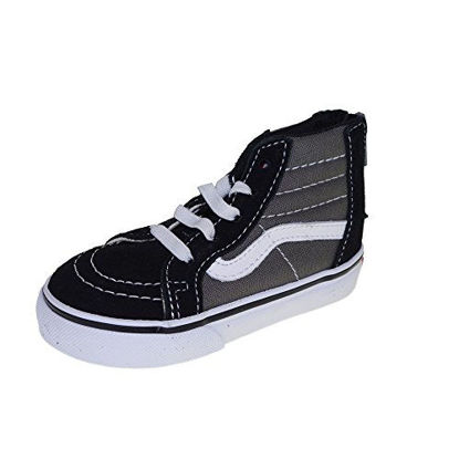 Picture of Vans Sk8-Hi Zip (2 Tone) Charcoal Toddler Size 5 - Size: 5 M US Toddler