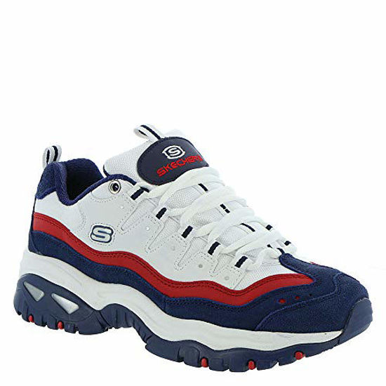 Picture of Skechers Womens Energy Ocean Tive Sneaker - White/Navy/Red,WHT/NVY/RED,6.5 - Size: 6.5