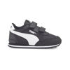 Picture of PUMA ST Runner Hook and Loop Sneaker, Black/White, 11 US Unisex Little Kid - Size: 11 Little Kid