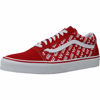 Picture of Vans Mens Old Skool Unisex Low Top Sneaker (Old Skool Racing red True White, Numeric_9_Point_5) - Size: 11 Women/9.5 Men