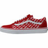 Picture of Vans Mens Old Skool Unisex Low Top Sneaker (Old Skool Racing red True White, Numeric_9_Point_5) - Size: 11 Women/9.5 Men