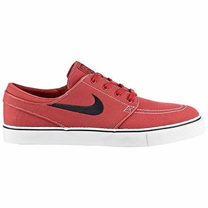 Picture of NIKE Men's Zoom Stefan Janoski CNVS Drk Cynn/Blck Gm Lght BRWN WHT Skate Shoe 9 Men US - Size: 42.5 M EU