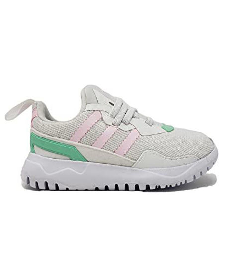 Picture of adidas Originals Kids Flex Sneaker, White/Clear Pink/Pulse Mint, 9.5 US Unisex Toddler - Size: 9.5 Toddler