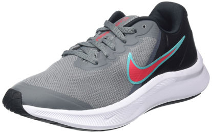 Picture of Nike Unisex-Child Star Runner 3 (TDV) Sneaker (Smoke Gray/Siren Red,Black, us_Footwear_Size_System, Toddler, Numeric, Medium, Numeric_7) - Size: 7 Toddler