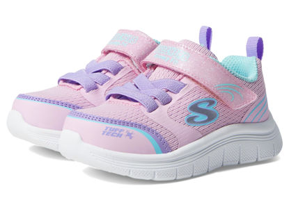 Picture of Skechers Girls Comfy Flex 3.0 Sneaker, Link Pink/Multi, 8 Toddler - Size: 8 Toddler