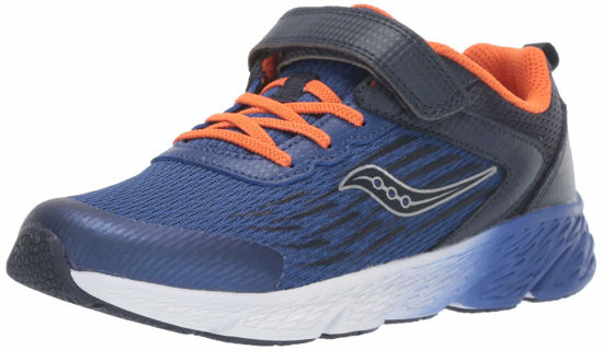 Picture of Saucony Boy's Wind A/C Sneaker, Navy, 1 W US - Size: 1 Wide Big Kid