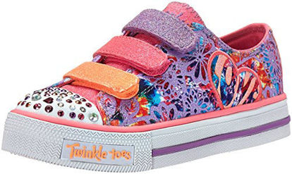 Picture of Skechers Little Kid (4-8 Years) Twinkle Toes: Chit Chat-Prolifics Lavender/Hot Pink Light-Up Sneaker - 2 M US Little Kid - Size: 2 M US Little Kid