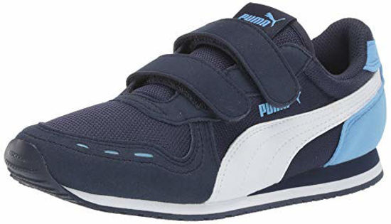 Picture of PUMA Kids' Cabana Racer Mesh V PS Sneaker, peacoat-puma white-little boy blue, 3 M US Little Kid - Size: 3 Little Kid