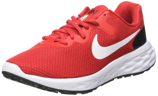 Picture of Nike Mens Revolution 6 Nn |Sports Shoes-Men Sneaker, UNIVERSITY RED/WHITE-BLACK, 11 UK (12 US) - Size: 11 UK (12 US)