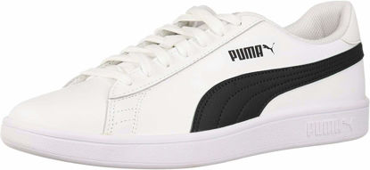 Picture of PUMA Men's Smash 2 Sneaker, L White-Black, 7 M US - Size: 7