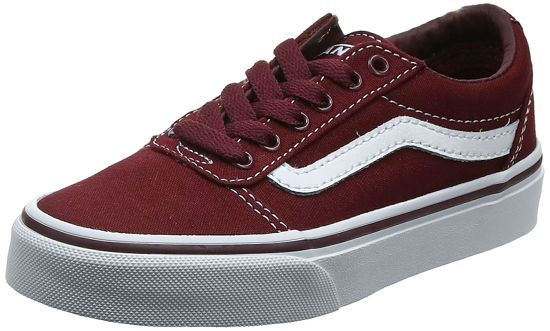 Picture of Vans Ward Low-Top Trainers Sneaker, Red Canvas Port Royale White 8j7, 6.5 US Unisex Big Kid - Size: 8 Women/6.5 Men