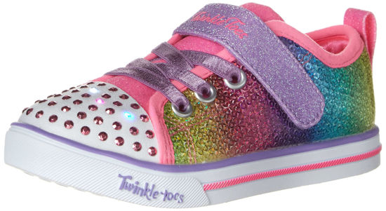 Picture of Skechers Kids Girls Sparkle LITE-Sequins SO Bright Sneaker, Multi, 1.5 Little Kid - Size: 1.5 Little Kid