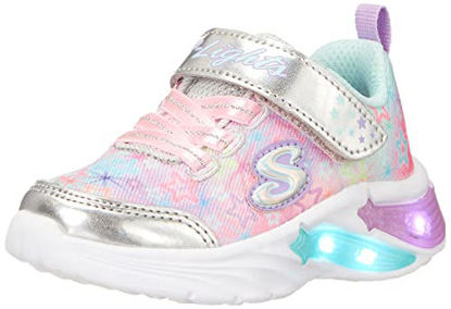 Picture of Skechers Kids Girls Star Sparks Sneaker, Silver/Multi, 12.5 Little Kid - Size: 12.5 Little Kid