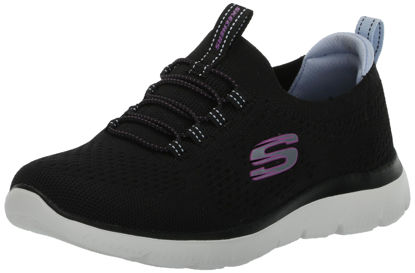 Picture of Skechers Women's Summits Sneaker, Black/Multi=bkmt, 9.5 Wide - Size: 9.5 Wide