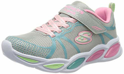 Picture of Skechers Kids Girls' Shimmer Beams-Sporty Glow Sneaker, Grey/Multi, 2.5 Medium US Little Kid - Size: 2.5 Little Kid