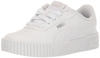 Picture of PUMA Carina Sneaker, White White Silver, 5 US Unisex Big Kid - Size: 5 Big Kid