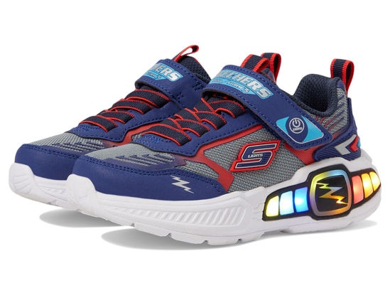 Picture of Skechers Boy's Light Storm 3 Sneaker, Navy/Red, 3 Little Kid - Size: 3 Little Kid