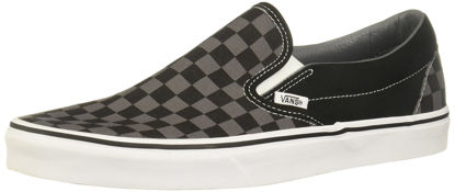 Picture of Vans Unisex Classic Slip-On (Checkerboard) Black/Black Skate Shoe 4 Men US / 5.5 Women US - Size: 5.5 Women/4 Men