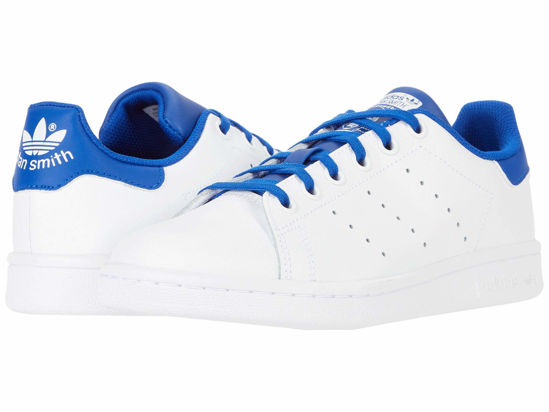 Picture of adidas Originals unisex-child Stan Smith Sneaker , White/Blue/Blue , 5.5 Big Kid - Size: 5.5 Big Kid