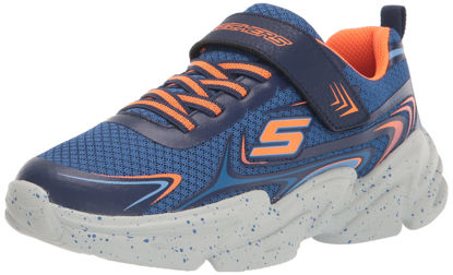 Picture of SKECHERS KIDS Microspec 2.0 (Little Kid/Big Kid) Black/Blue/Lime 3.5 Big Kid M - Size: 3.5 Big Kid