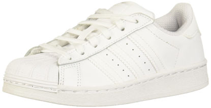 Picture of adidas Originals unisex child Superstar Sneaker, White/White/White, 3.5 Big Kid US - Size: 3.5 Big Kid