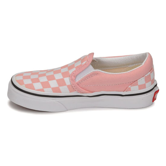 Picture of Vans Classic Slip-On (Little Kid) (Checkerboard) Powder Pink/True White 12 Little Kid M - Size: 12 Little Kid