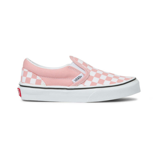 Picture of Vans (99H (Checkerboard) Powder Pink/True White Juniors Size 5 - Size: 5 Big Kid