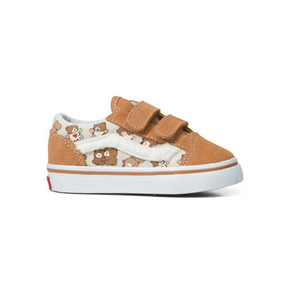 Picture of Vans T Old Skool V (BF0) Bear HUGS Brown/Multi Size 10 - Size: 10 Toddler