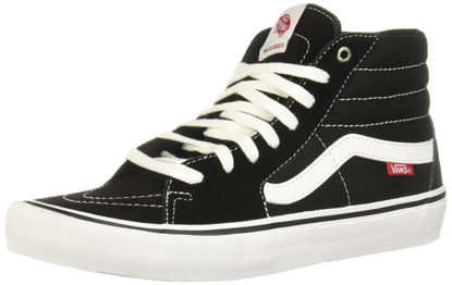 Picture of Vans Unisex High-Top Trainers, Black White, 8 US men - Size: 9.5 Women/8 Men