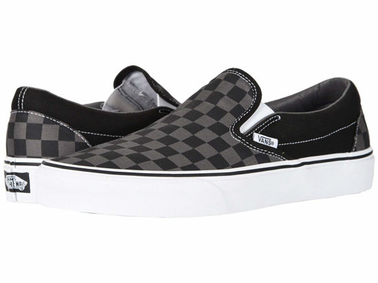 Picture of Vans Unisex Adults’ Classic Slip On Trainers Black/Pewter - Size: 8.5 Women/7 Men